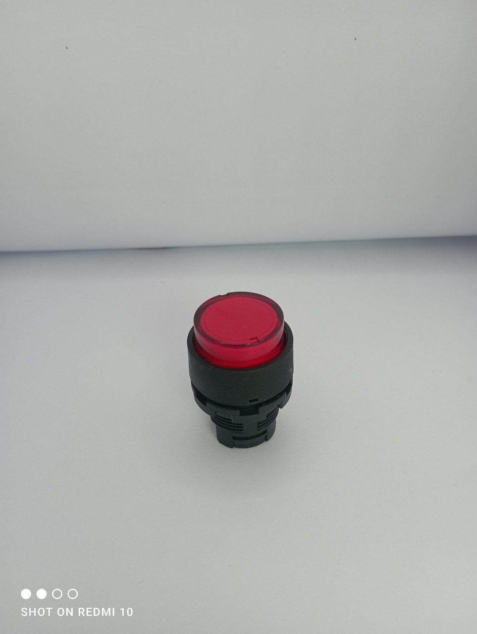 Đầu nút nhấn tròn có đèn màu đỏ phi 22 ARX-PR