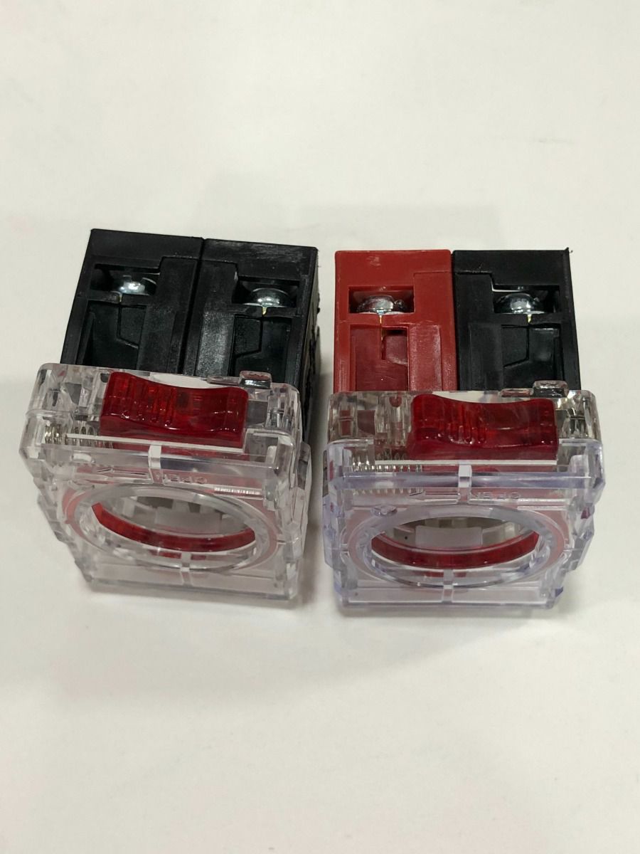 Tiếp điểm nút nhấn, công tắc có đèn nhả 220VAC phi 22 AR-112A2