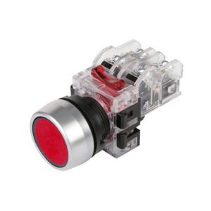 Nút nhấn không đèn viền nhôm màu xanh dương MRF-RA2A