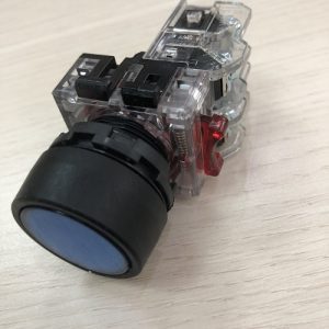 Alternative view of Nút nhấn không đèn viền nhựa màu xanh dương MRF-TA1A