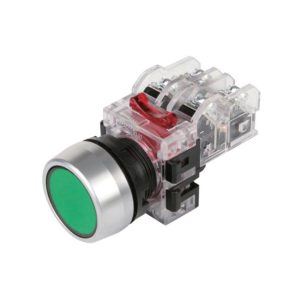 Nút nhấn không đèn viền nhôm màu xanh lá MRF-RM2G