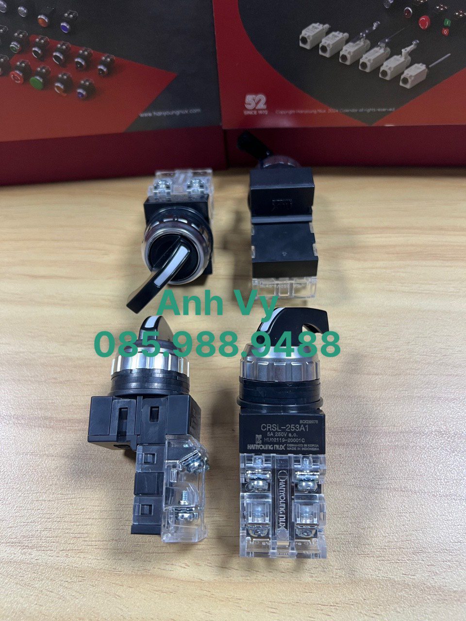 Công tắc xoay phi 25 3 vị trí CRSL-253A1 - Ảnh 2