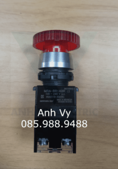 CÔNG TẮC KHẨN CÓ ĐÈN VIỀN NHÔM - Φ22 MRA-RR1A0R