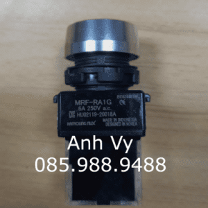 Nút nhấn không đèn viền nhôm màu xanh lá MRF-RA1G