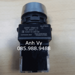 Nút nhấn không đèn viền nhôm màu xanh lá MRF-RM1G