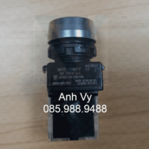 Nút nhấn không đèn viền nhôm màu vàng MRF-RM1Y