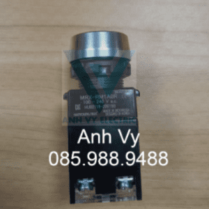 Nút nhấn có đèn màu đỏ viền nhôm MRX-RM1A0R