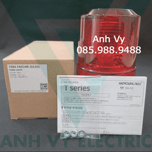 Đèn xoay cảnh báo phi 84 Hanyoung T084-FAD24R-D - Ảnh 3