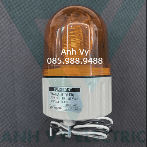 Đèn xoay cảnh báo phi 84 Hanyoung T084-PAA11Y-D - Ảnh 2