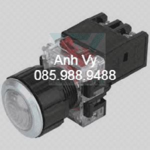 Đèn báo phi 30 viền nhôm màu trắng MRP-AA0W Hanyoung