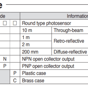 Alternative view of Cảm biến quang Hanyoung PR-T10NP