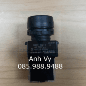 Nút nhấn không đèn viền nhựa màu vàng MRF-TM1Y