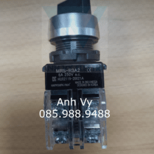 Công tắc xoay 3 vị trí viền nhôm MRS-R3A2