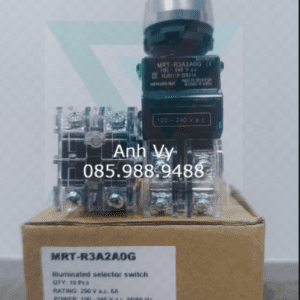 CÔNG TẮC XOAY CÓ ĐÈN 3 VỊ TRÍ VIỀN NHÔM MRT-R3A2A0G