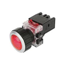 Đèn báo phi 30 viền nhôm màu đỏ MRP-AA0R Hanyoung