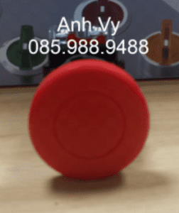 Alternative view of Công tắc khẩn Hanyoung MRE-RM1R phi 22 viền nhôm màu đỏ